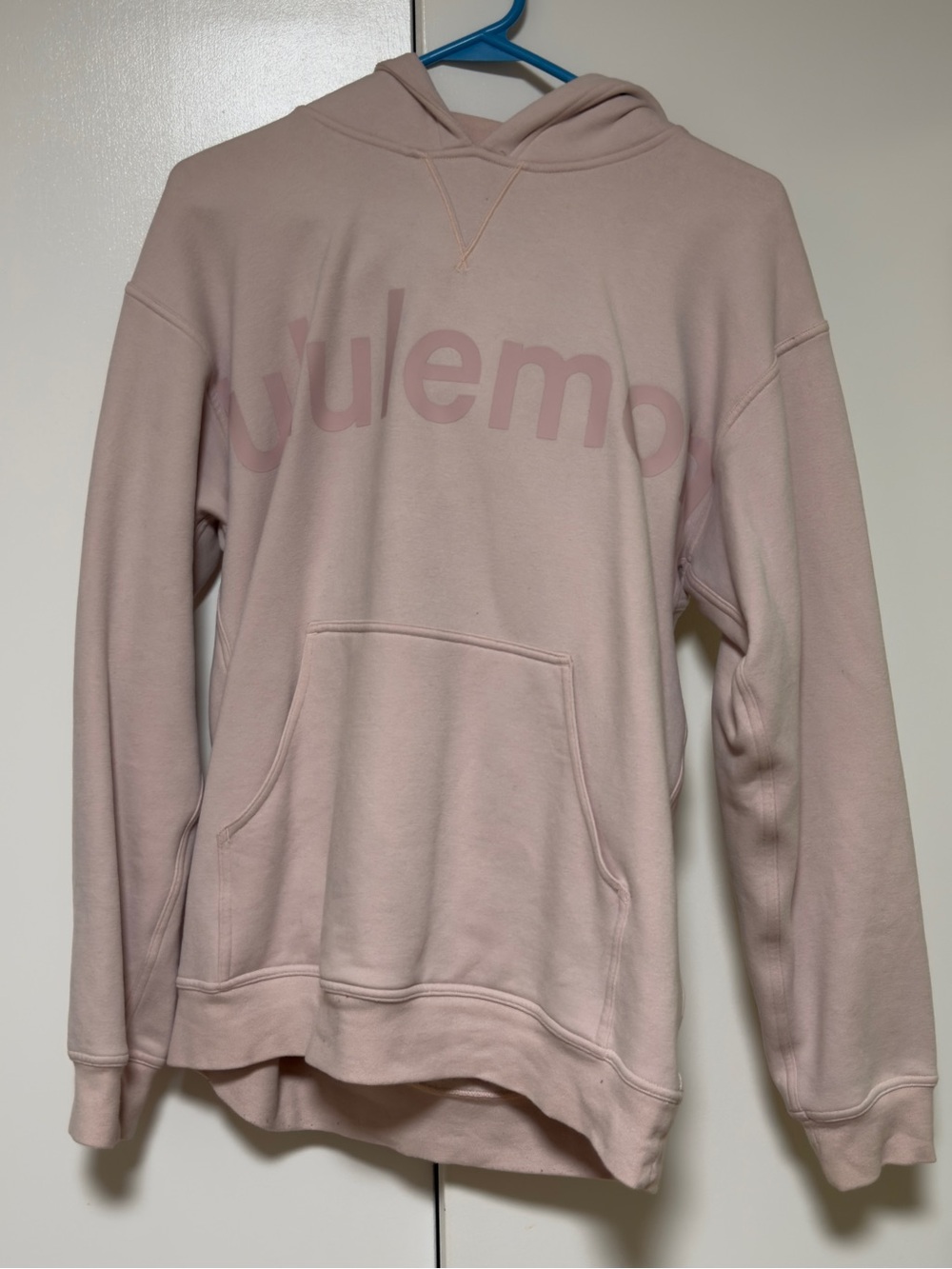 lululemon athletica Light Pink Logo Hooded Pullover